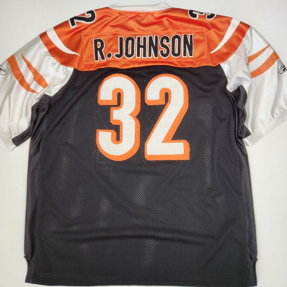 Reebok NFL Vintage 00s Cincinnati Bengals Rudi Johnson Authentic Jersey 52
